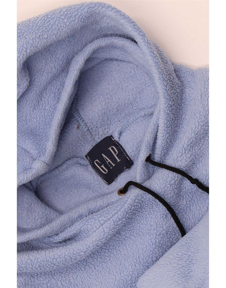 Gap Herren-Fleecepullover mit grafischer Kapuze, Größe L, Blau