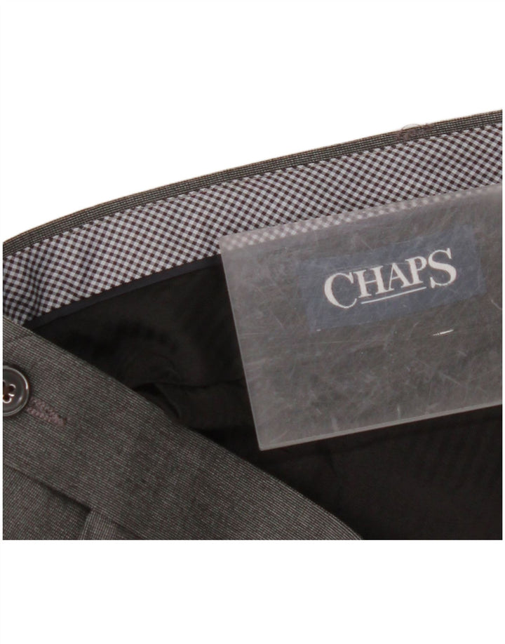 CHAPS Herren-Anzughose, gerade, W42, L30, Grau