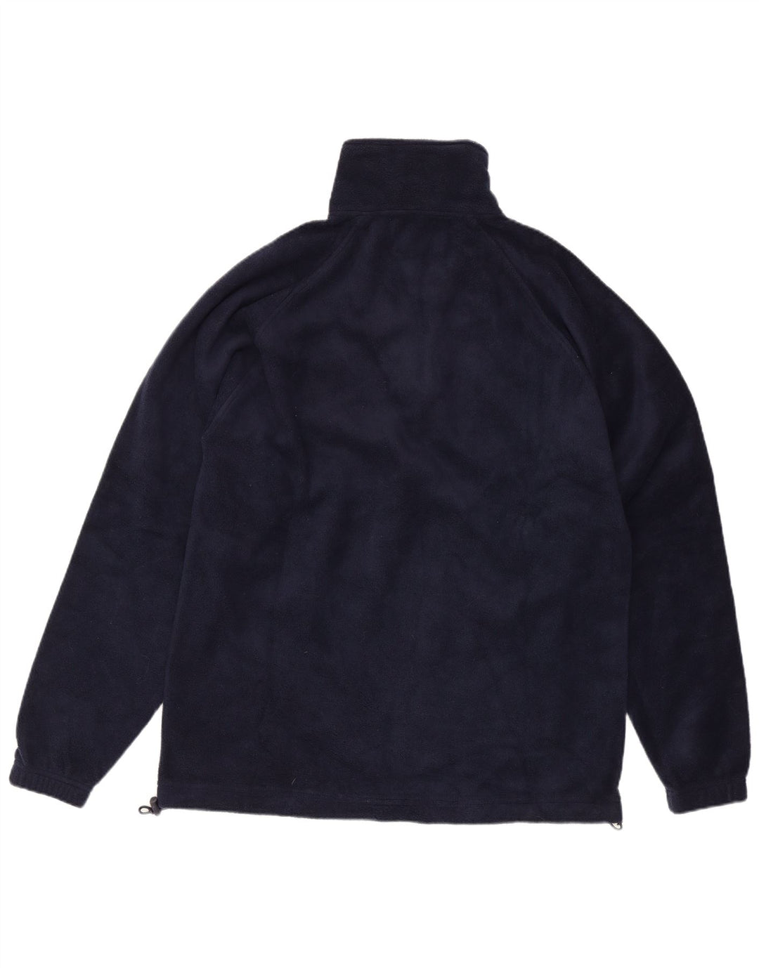Kappa Herren-Fleecepullover mit Reißverschluss am Hals, groß, marineblaues Polyester