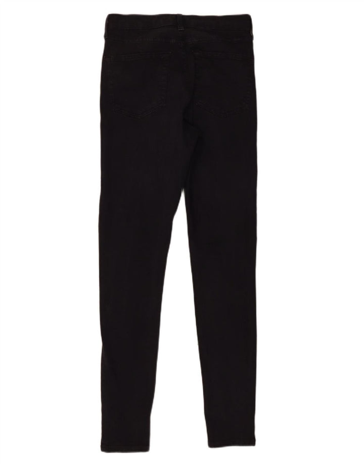 Topshop Damen Skinny Jeans W28 L29 Schwarz Polyester