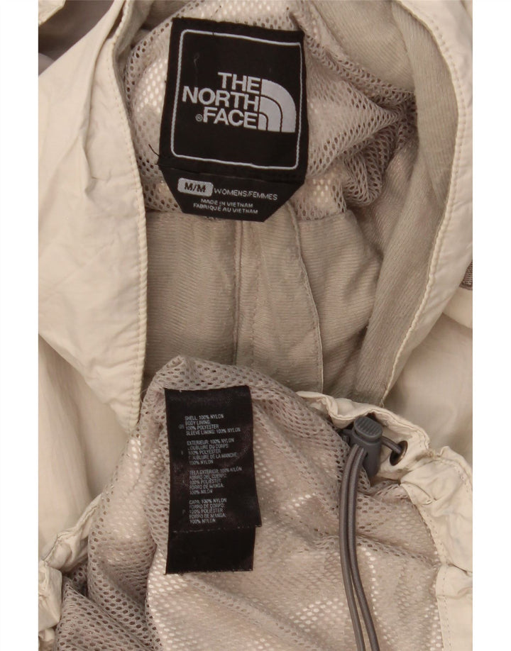 The North Face Damen-Regenjacke mit Kapuze, UK 14, Medium, Off-White-Nylon