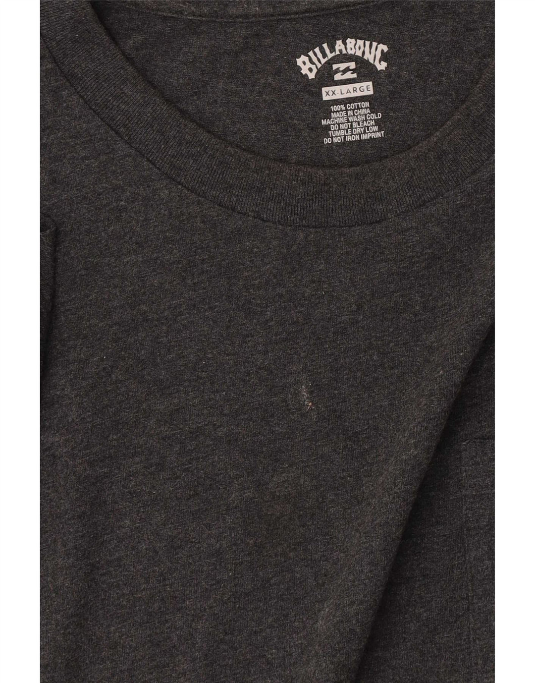 Billabong Herren T-Shirt Top 2XL Grau Baumwolle