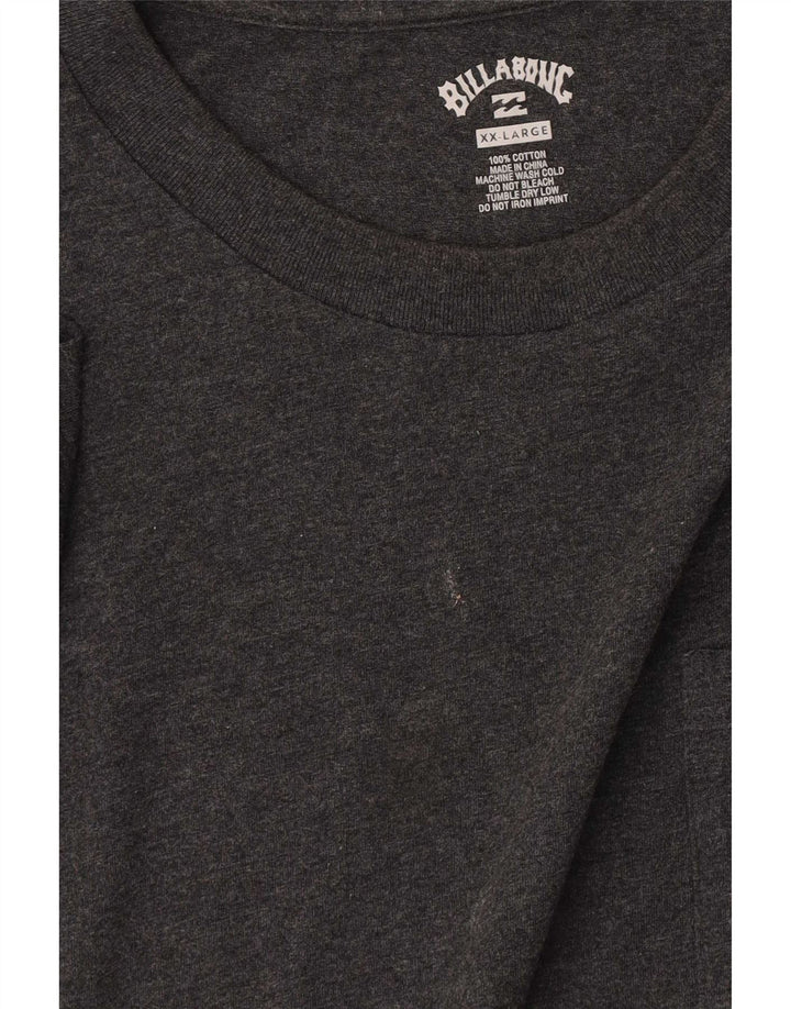 Billabong Herren T-Shirt Top 2XL Grau Baumwolle