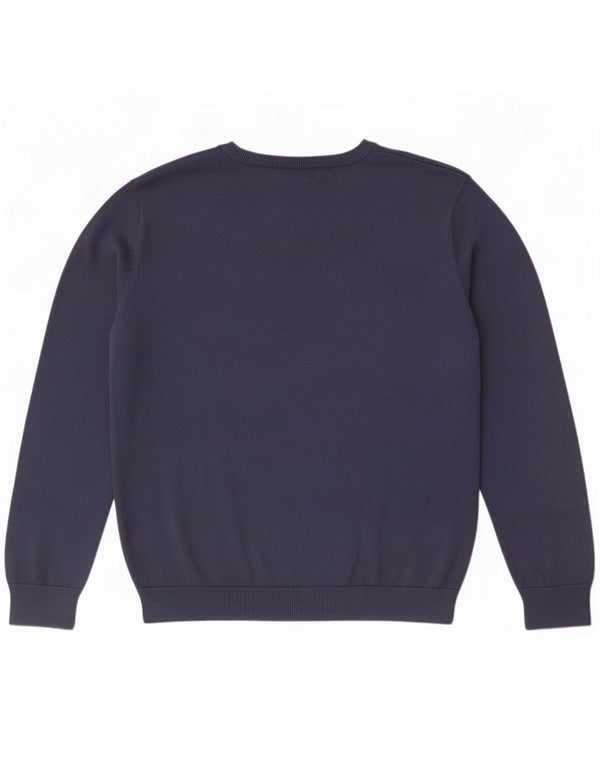 Farah Damen-Pullover mit V-Ausschnitt, UK 16, Größe L, Marineblau, Baumwolle