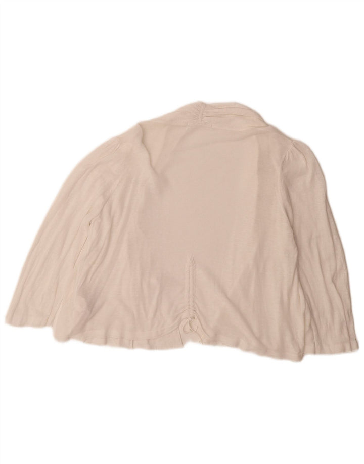 Marks & Spencer Damen-Cardigan mit 3/4-Ärmeln, offen, Gr. 40, Weiß