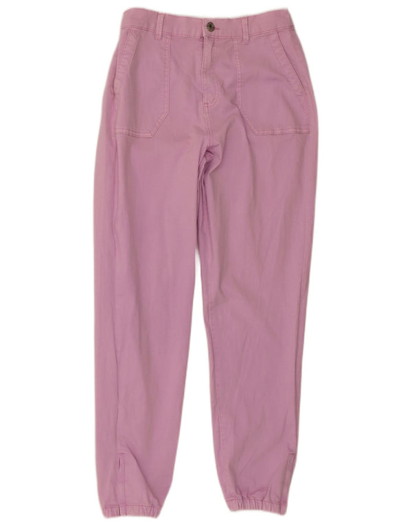 Marks & Spencer Damen Jogger Chinohose UK 10 Small W28 L28 Pink