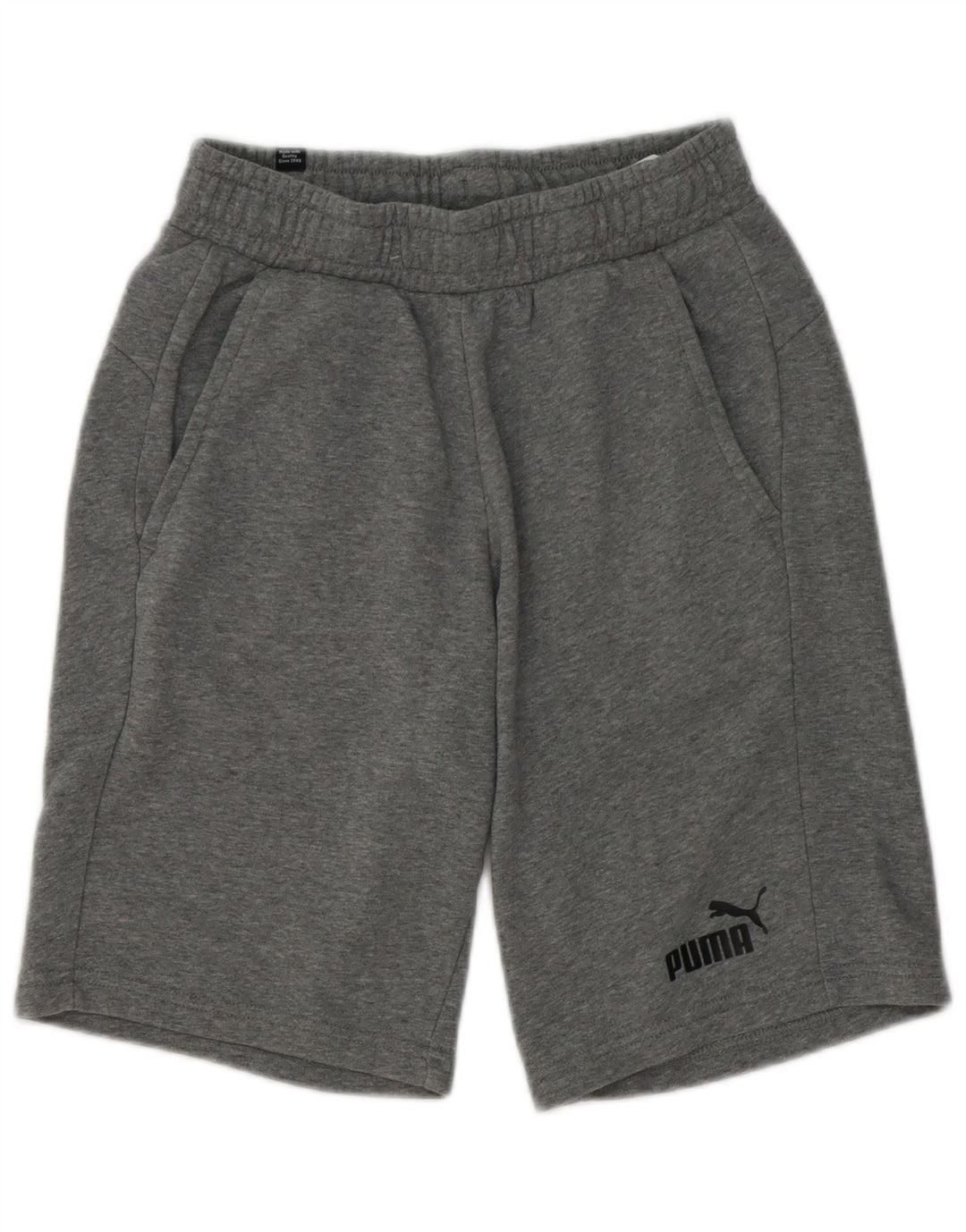 PUMA Herren-Sportshorts, klein, grau gefleckte Baumwolle