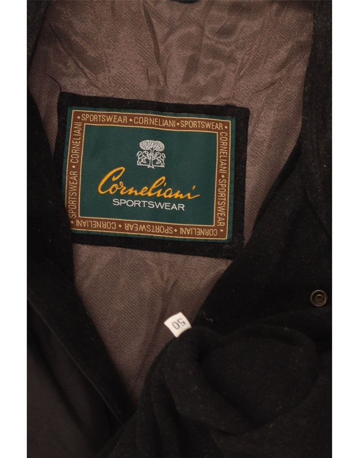 Corneliani Herren Steppjacke IT 50 Large Black Classic