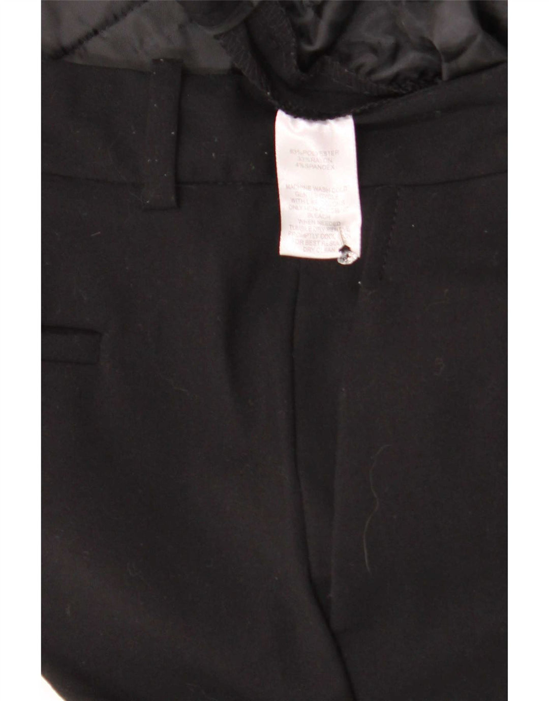 Calvin Klein Damen Bootcut-Anzughose W32 L30 Schwarz Polyester