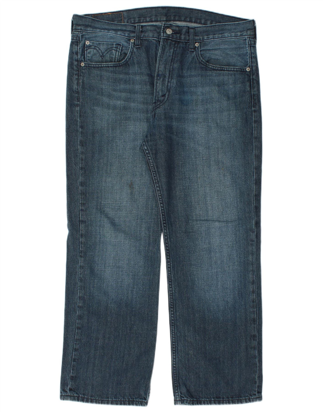 LEVI'S Herren 506 Straight Jeans W36 L28 Blaue Baumwolle