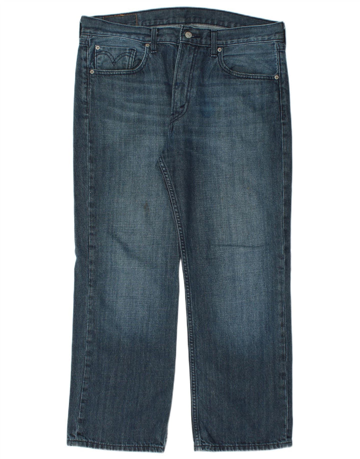 LEVI'S Herren 506 Straight Jeans W36 L28 Blaue Baumwolle