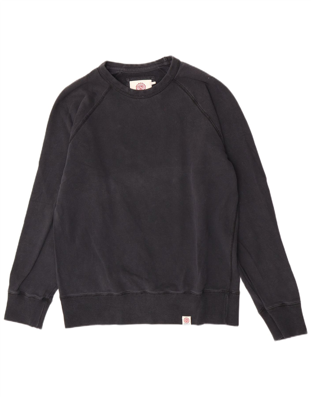 Franklin Marshall Herren-Sweatshirt, Pullover, groß, aus schwarzer Baumwolle