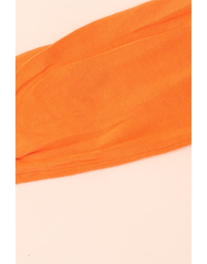 Henry Cottons Herren-Pullover mit Rundhalsausschnitt, mittelorange Baumwolle