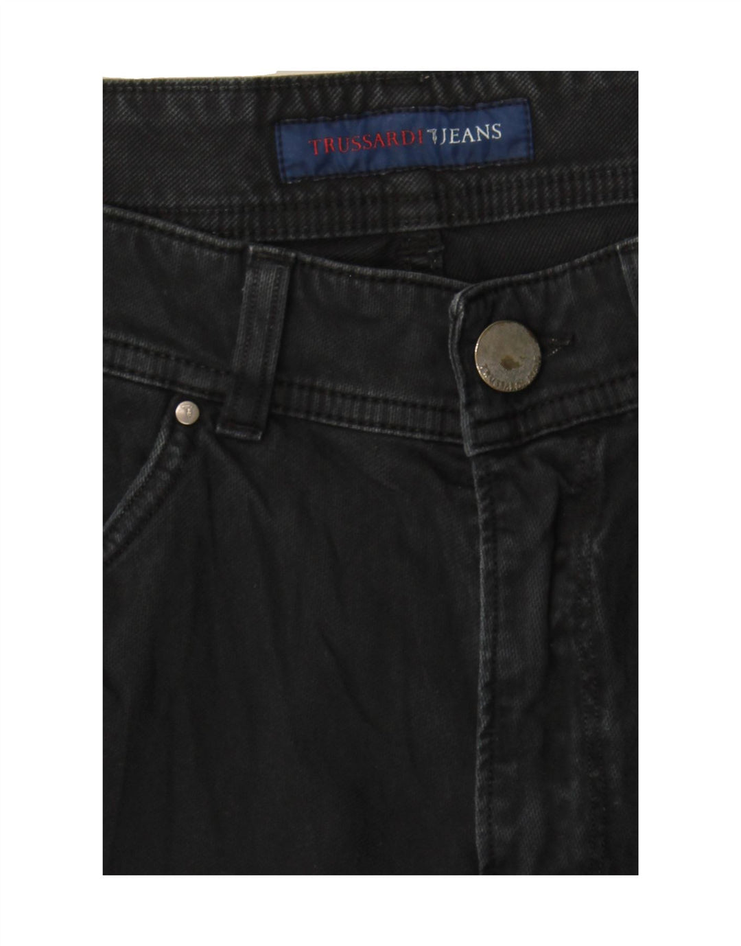 TRUSSARDI Mens Slim Jeans W36 L30 Navy Blue Cotton Vintage Trussardi and Second-Hand Trussardi from Messina Hembry 