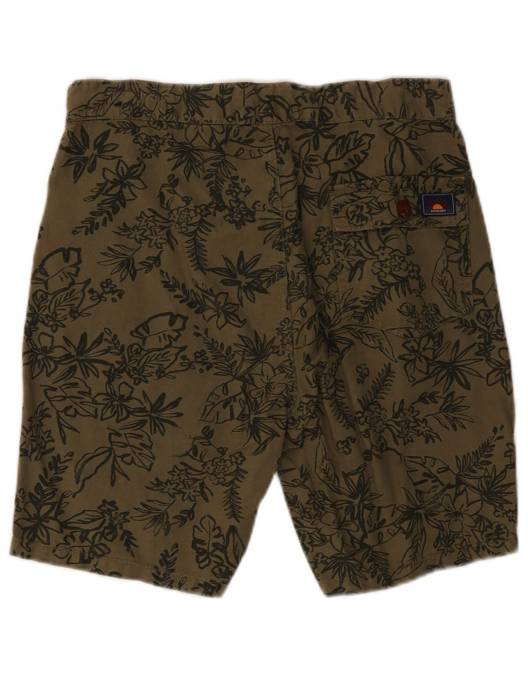 Superdry Herren Chinoshorts W30 Medium Khaki Floral