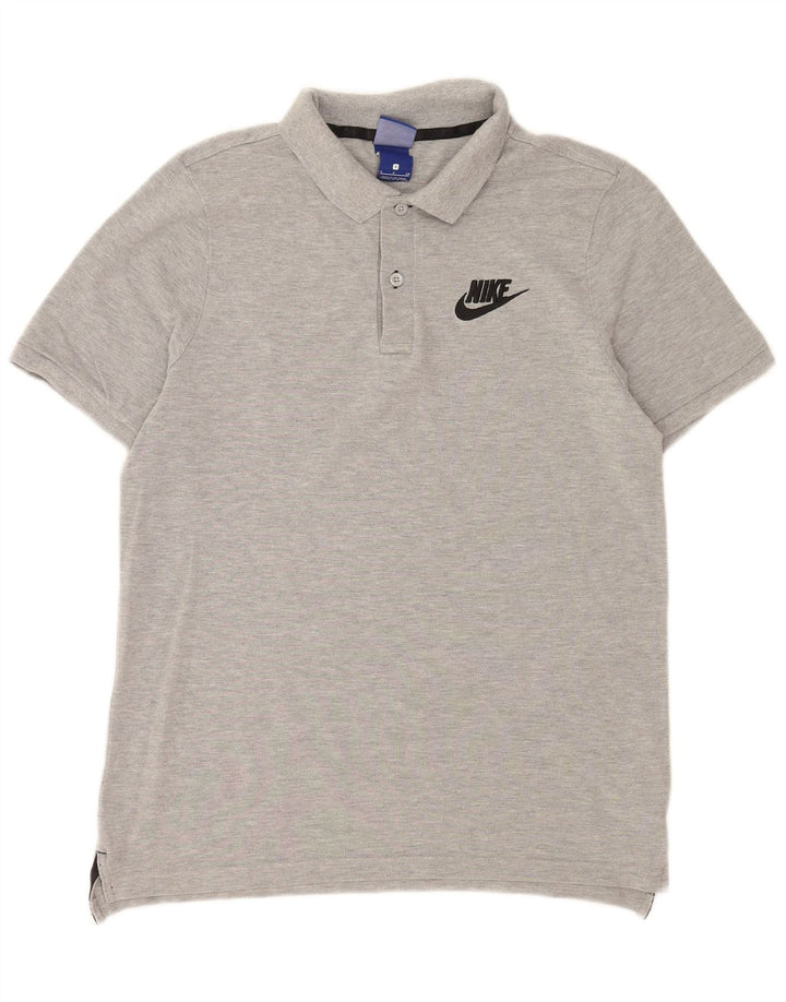 Nike Herren-Poloshirt, klein, graue Baumwolle