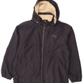 Kappa Herren Kapuzen-Wendejacke UK 40 Large Marineblau Polyester