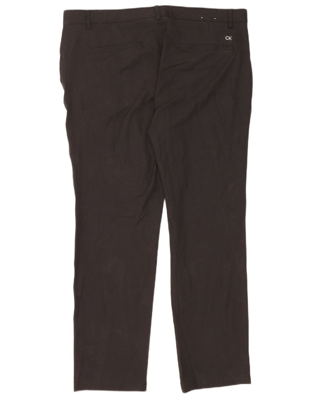 Calvin Klein Herren Straight Chino Hose W42 L33 Schwarz Polyester