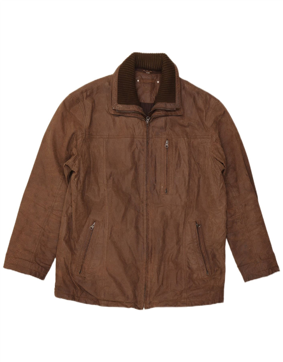 REWARD Herren Lederjacke UK 40 Großes braunes Leder