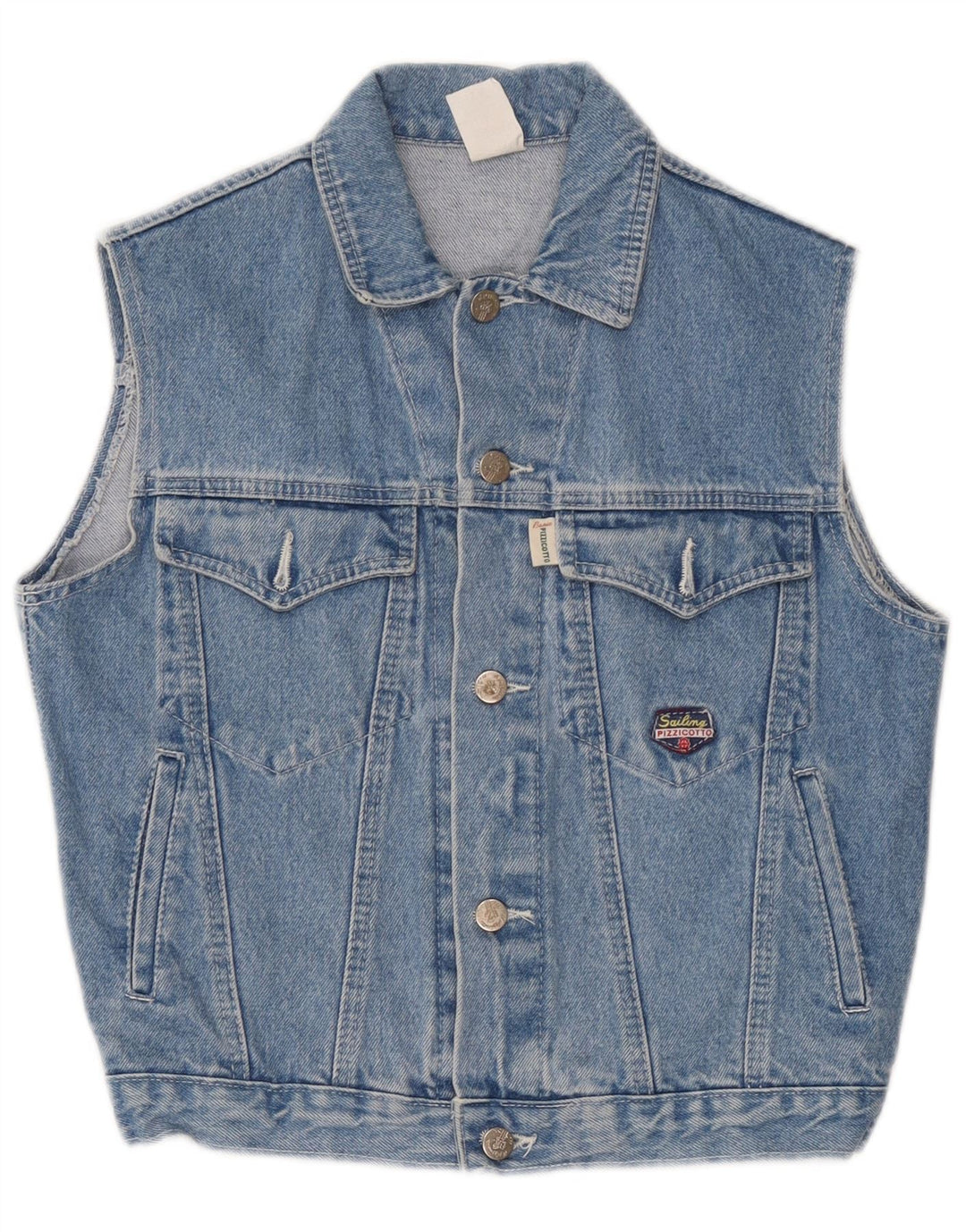 Vintage Jeansweste für Jungen, 10–11 Jahre, blaue Baumwolle