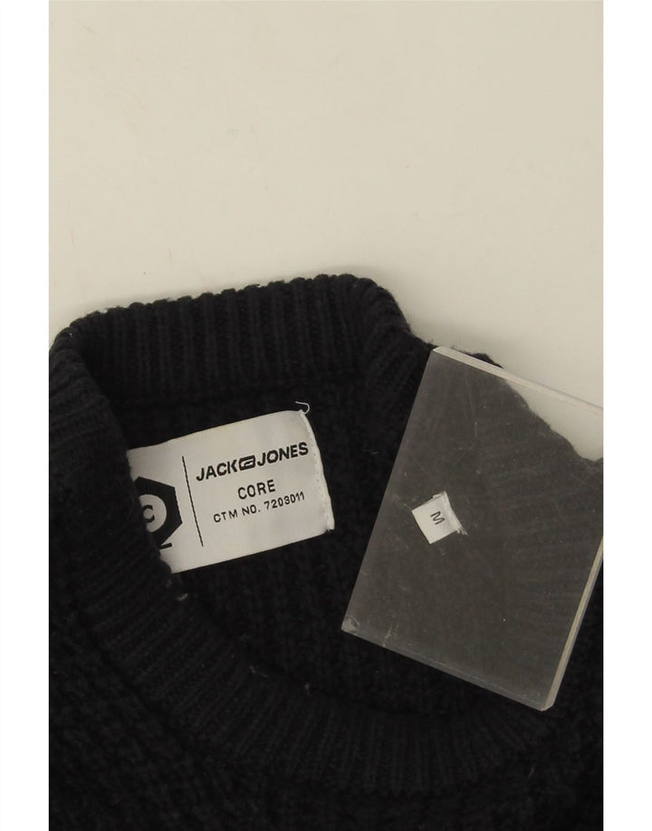 Jack & Jones Herren Core Rundhalspullover aus mittelblauer Baumwolle
