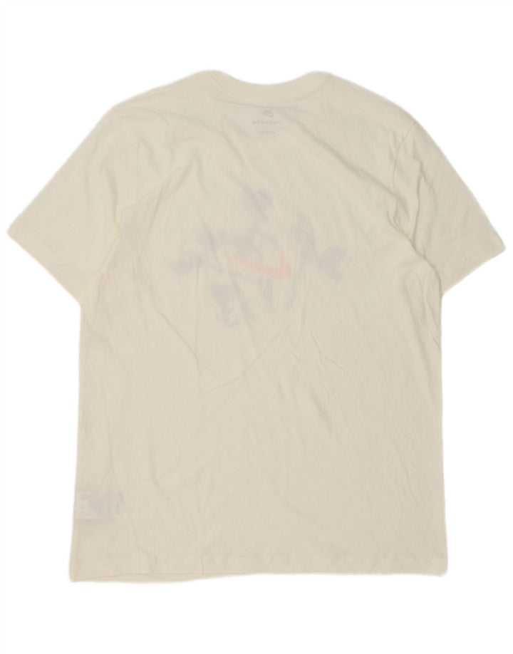 Nike Herren-T-Shirt mit Grafik, Größe L, aus weißer Baumwolle