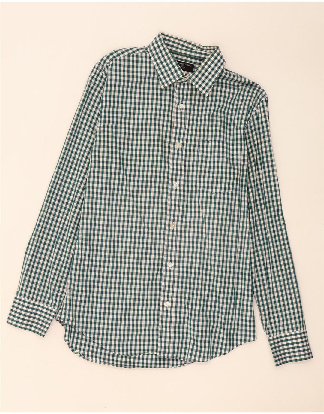 Slim-Fit-Hemd für Herren von Banana Republic, Größe 15 1/2, mittelgroß, mehrfarbig kariert