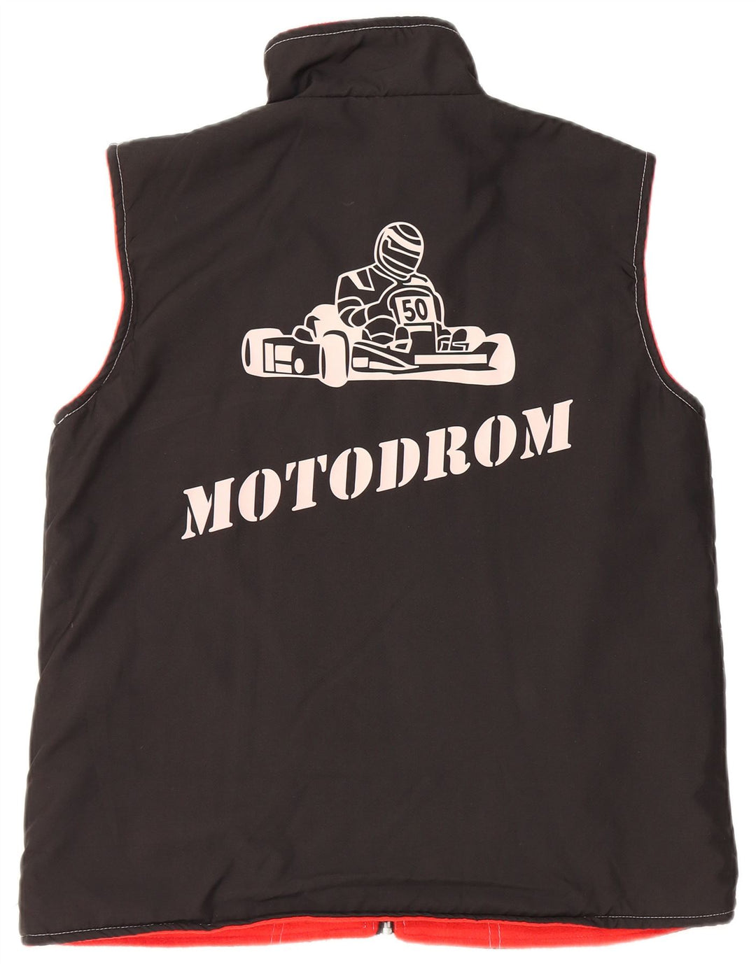 Lotto Herren-Gilet mit Grafik, wendbar, Gr. 36, Größe S, Schwarz, Polyester