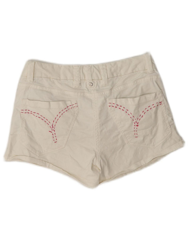 Avirex Damen Jeansshorts EU 40 Medium W27 Off White Cotton
