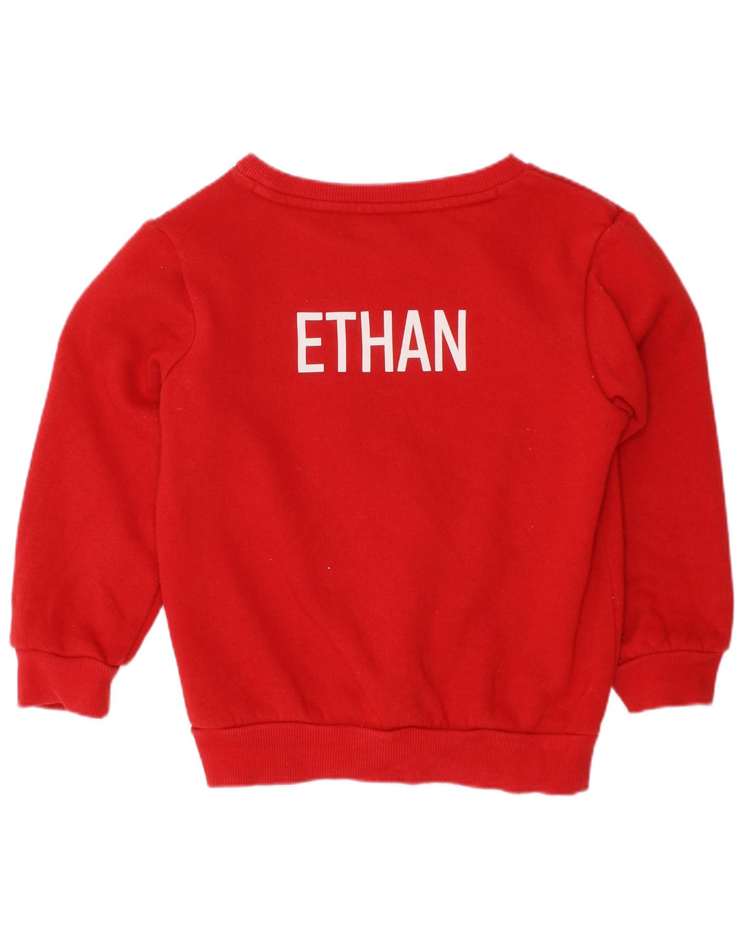 Adidas Jungen Grafik-Sweatshirt-Pullover, 3–4 Jahre, rote Baumwolle