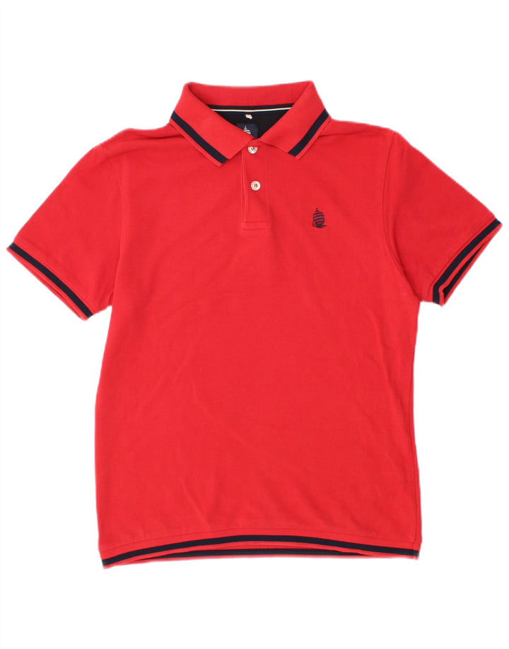MARINA YACHTING Herren Slim Fit Poloshirt Mittelrote Baumwolle
