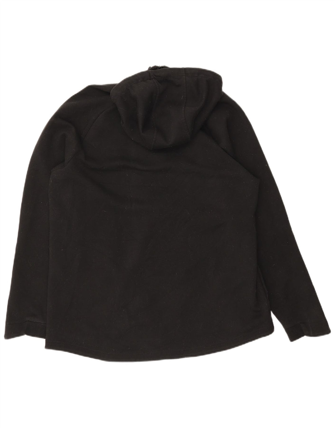 RUSSELL ATHLETIC Herren-Kapuzenpullover mit Reißverschluss, UK 42/44, großes schwarzes Polyester