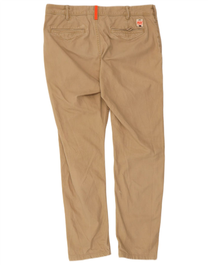 Superdry Slim Chino-Hose für Herren, Größe S, W34, L27, Beige, Baumwolle