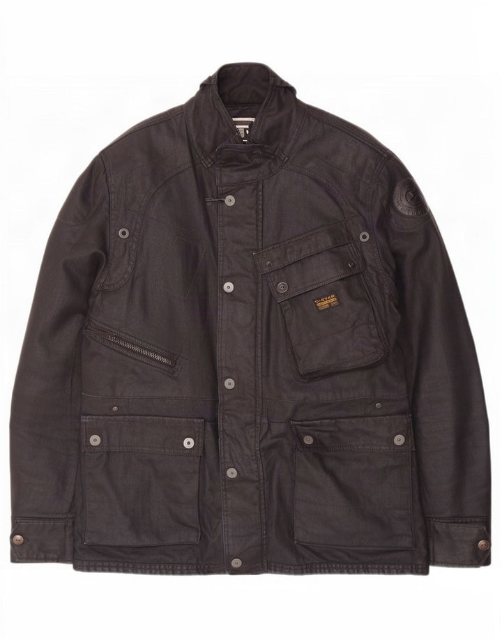 G-Star Herren Utility Jacke UK 42 XL Marineblau Baumwolle