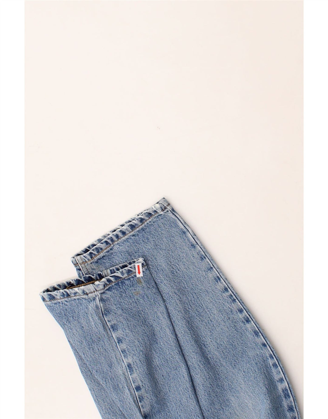 EDWIN Womens High Rise Tapered Jeans W34 L30 Blue Cotton Vintage Edwin and Second-Hand Edwin from Messina Hembry 