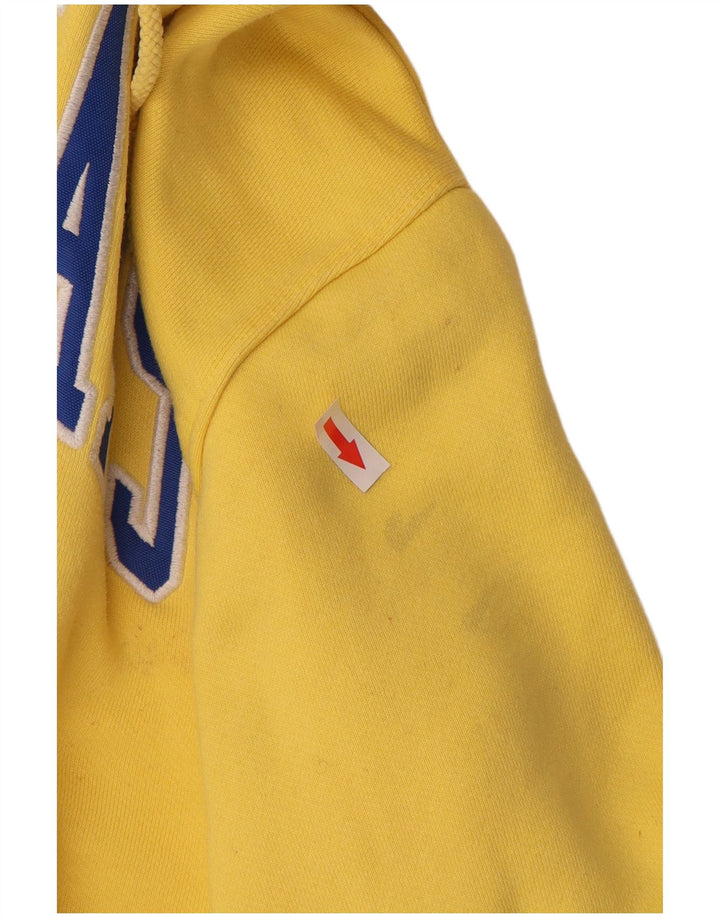 TOMMY HILFIGER Herren Graphic Hoodie Pullover Große gelbe Baumwolle