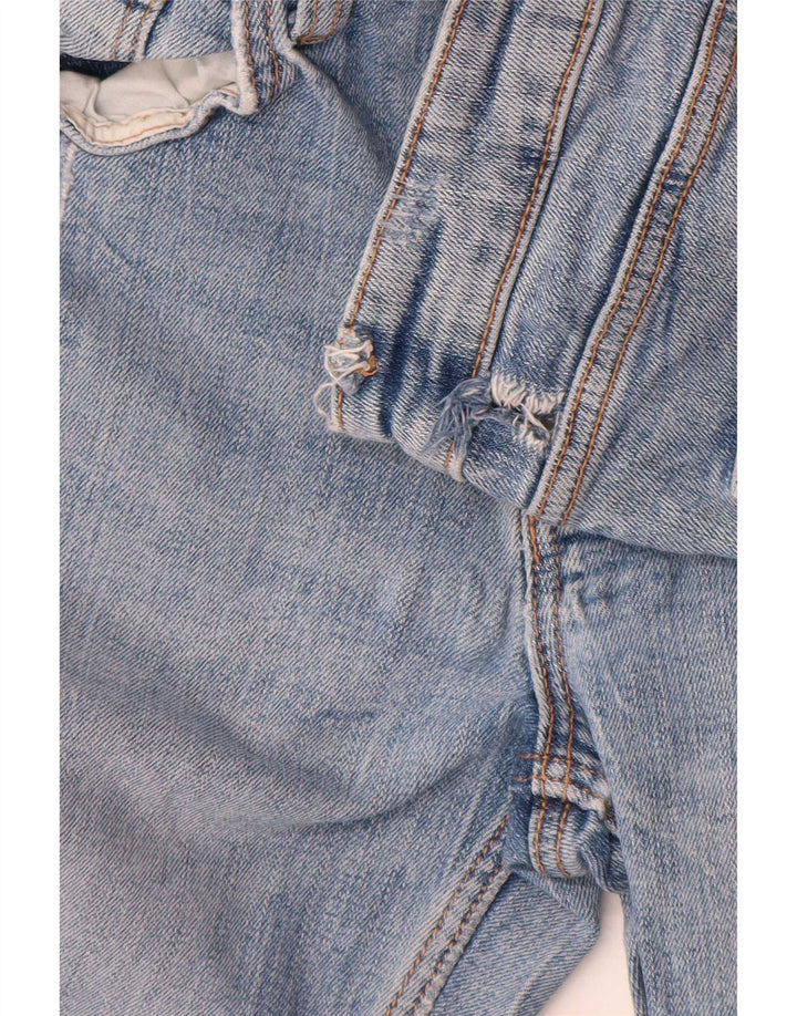 Zara Damen Distressed Slim Jeans EU 40 Mittel W30 L26 Blau