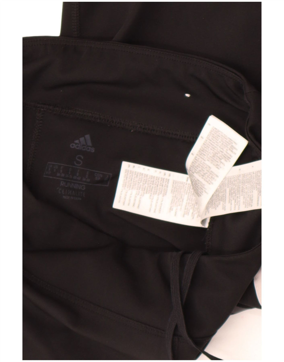 Adidas Damen Climalite Crop Leggings UK 8/10 Small Schwarz Polyester