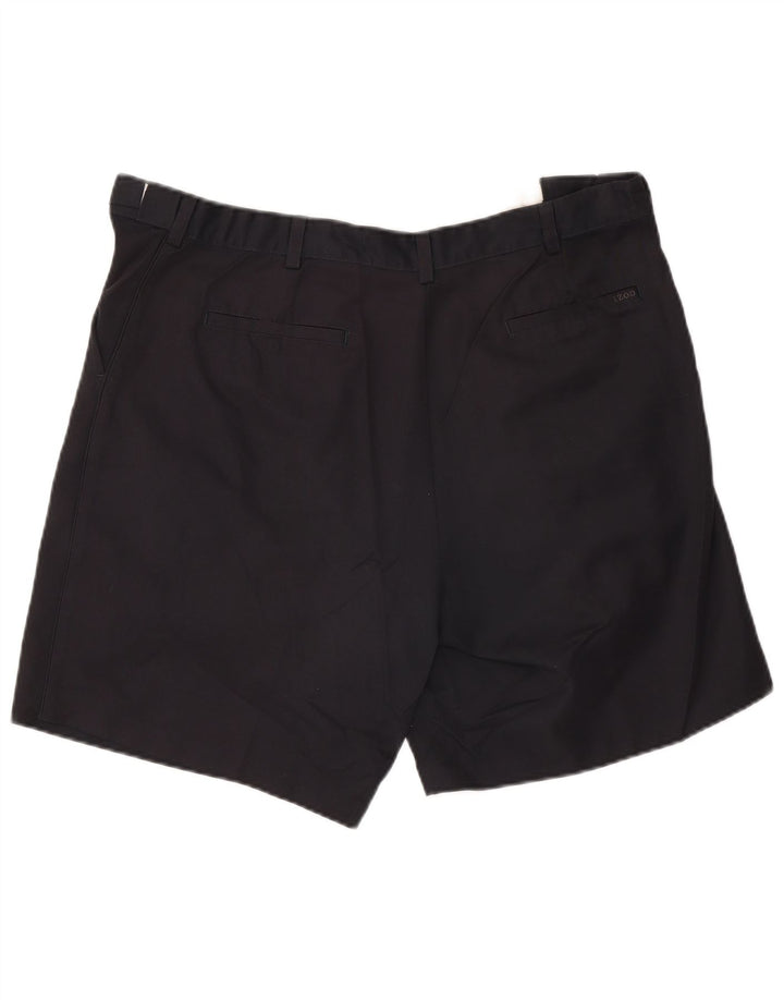 Izod Mens Pegged Casual Shorts W38 XL Marineblau Polyester