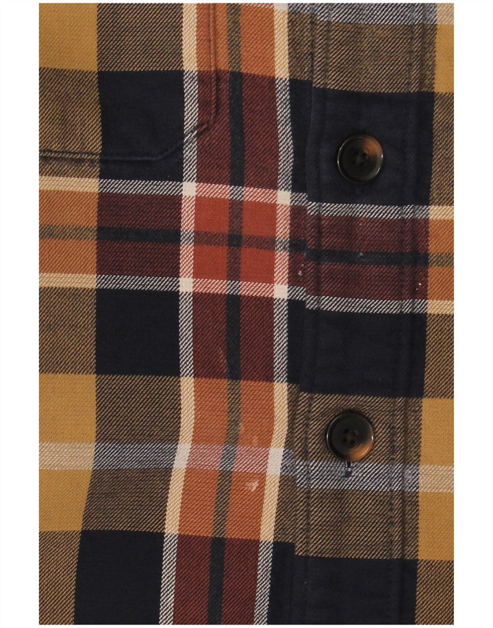 Marks & Spencer Herren-Flanellhemd mit entspannter Passform, mittelgroß, mehrfarbig, kariert