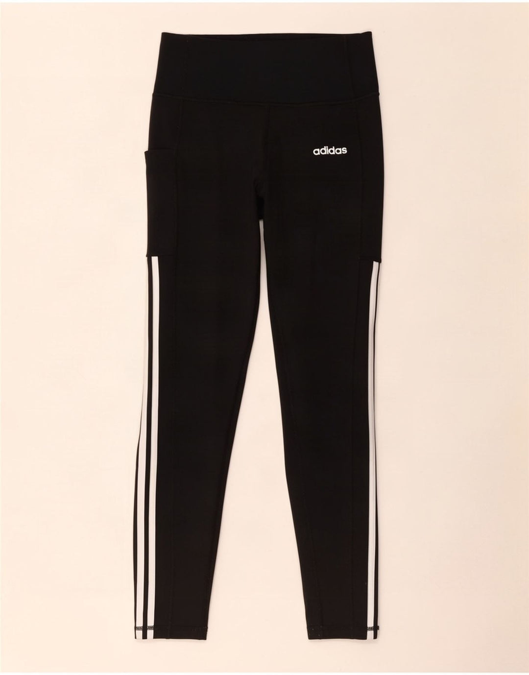 Adidas Damen Climalite Leggings UK 8/10 Small Schwarz Polyester