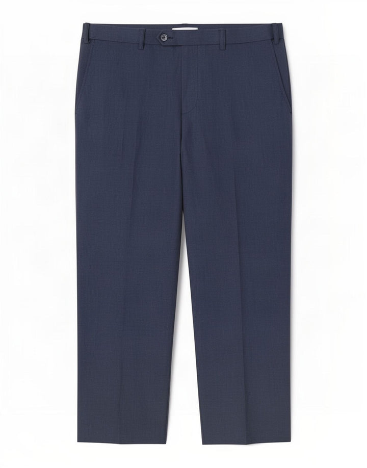 Marks & Spencer Herren-Anzughose in normaler Passform, W34, L29, Marineblau gepunktet