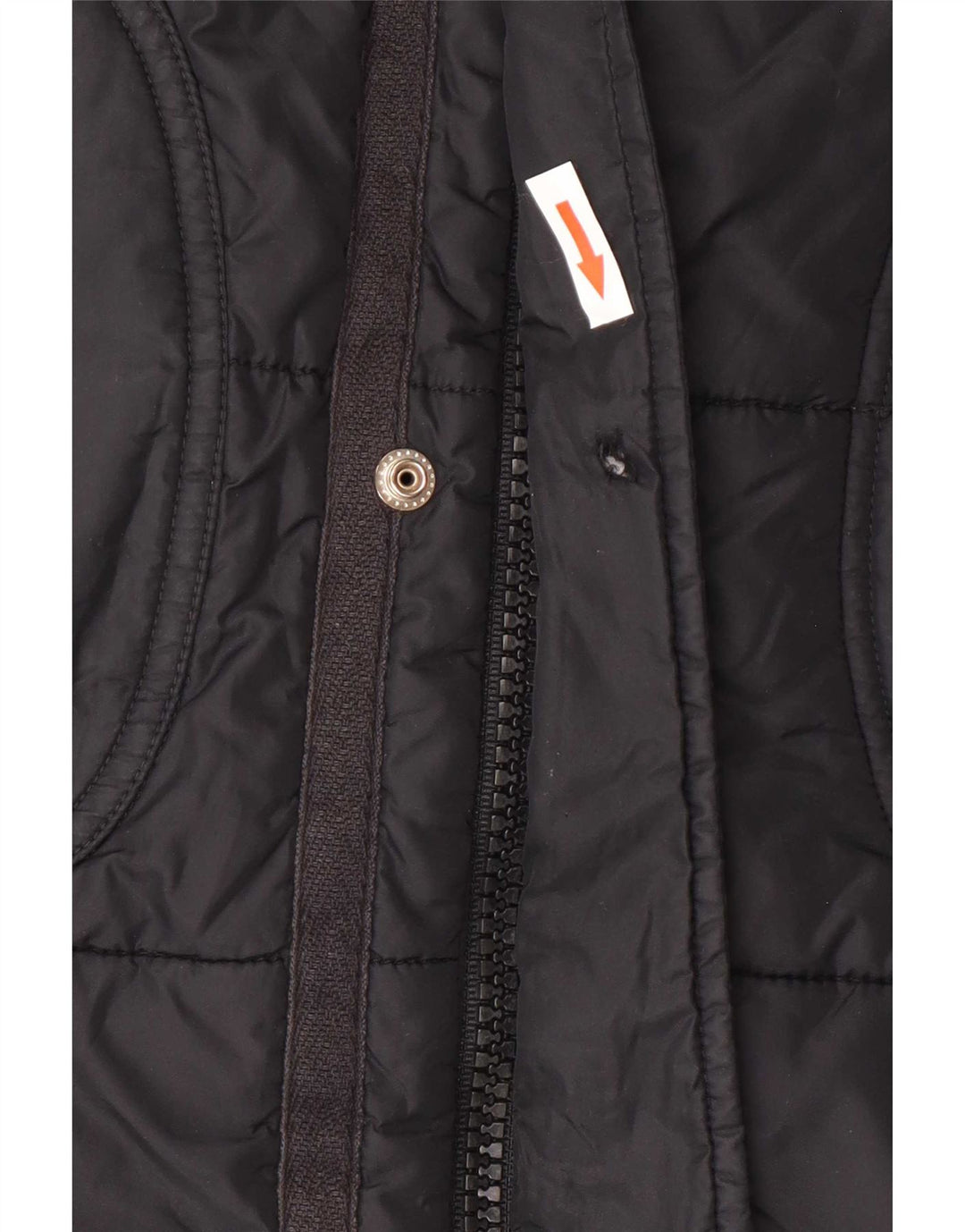 Diesel Herren Wattierte Jacke UK 36 Small Schwarz Nylon