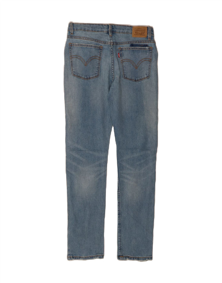 LEVI'S Girls Girlfriend Tapered Jeans 15-16 Years W28 L29 Blue Patchwork Vintage Levi's and Second-Hand Levi's from Messina Hembry 
