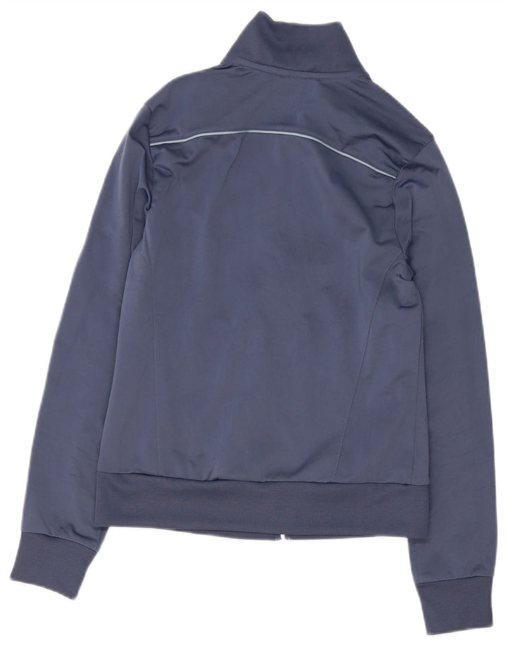 Puma Damen-Trainingsanzug-Top-Jacke, UK 12, mittleres Marineblau, Farbblock