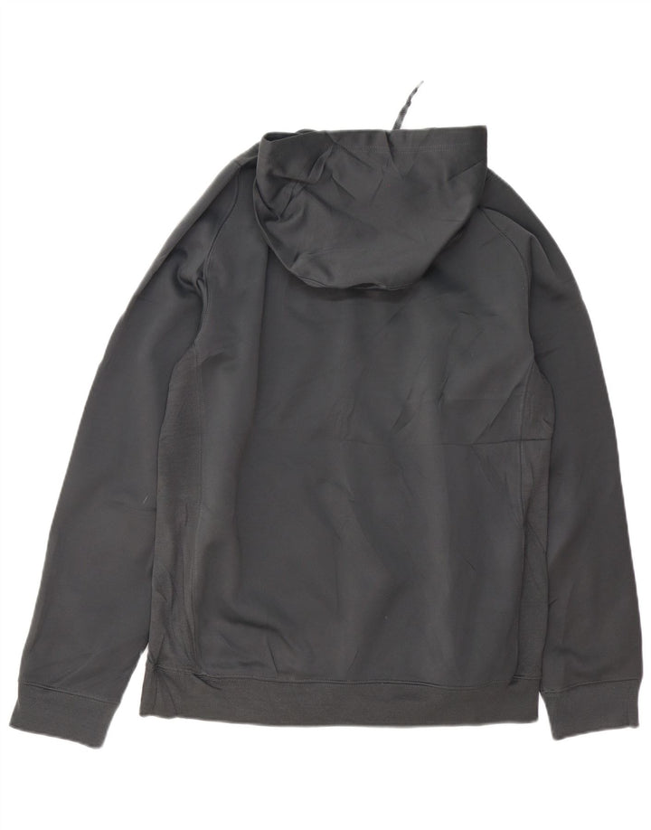 NIKE Herren-Kapuzenpullover mit Grafik, mittelgraues Polyester