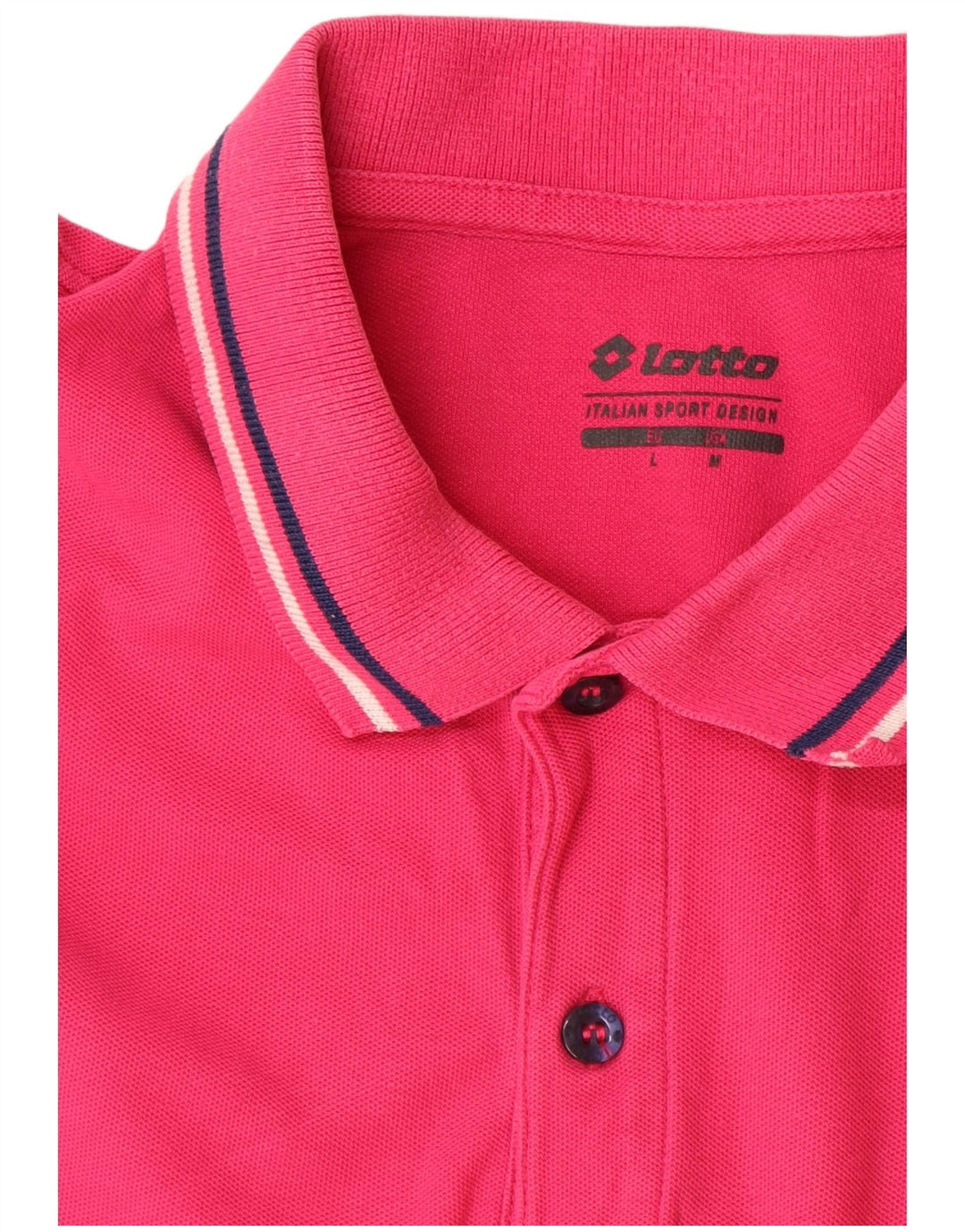 LOTTO Herren-Poloshirt aus mittelrosa Baumwolle
