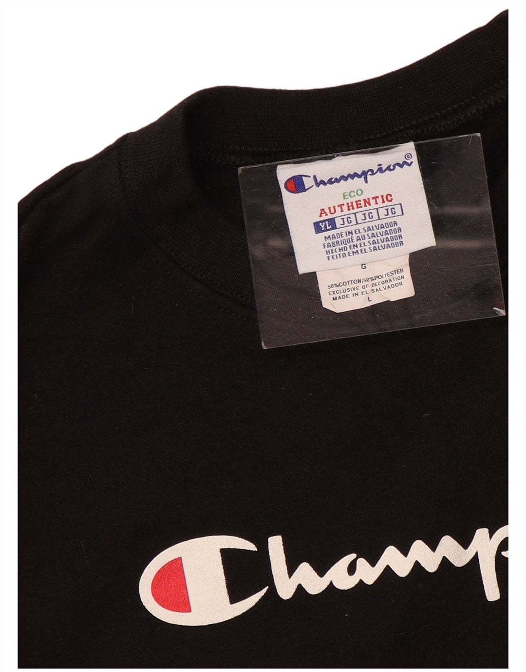 Champion Jungen-Sweatshirt mit Grafik, 11–12 Jahre, Größe L, Schwarz, Sport