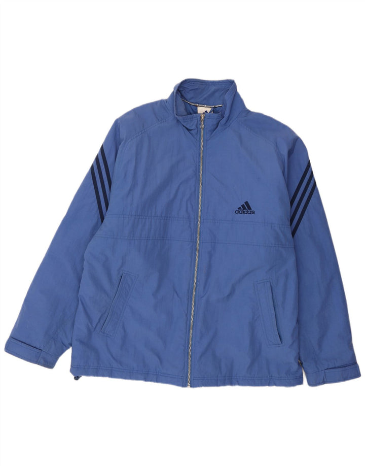 Adidas Herren Windjacke UK 42/44 Large Blau Polyester