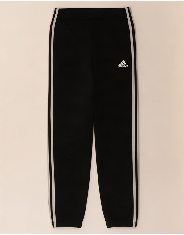Adidas Jungen-Trainingshose, Jogginghose, 11–12 Jahre, schwarzes Polyester